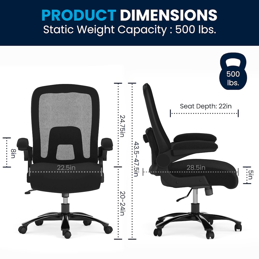 Office Chair| Black Mesh Executive Swivel Office Chair. Picture 12