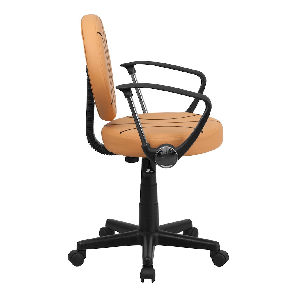 Basketball Swivel Task Office Chair with Arms. Picture 10