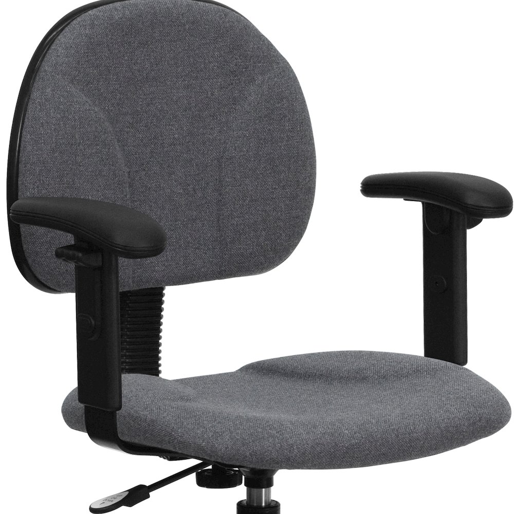 Gray Fabric Drafting Chair (Cylinders: 22.5''-27''H or 26''-30.5''H). Picture 8