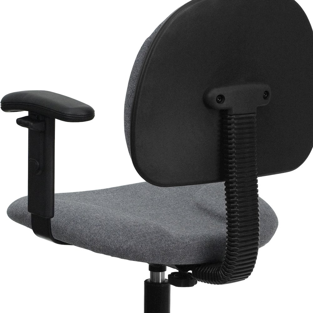 Gray Fabric Drafting Chair (Cylinders: 22.5''-27''H or 26''-30.5''H). Picture 11