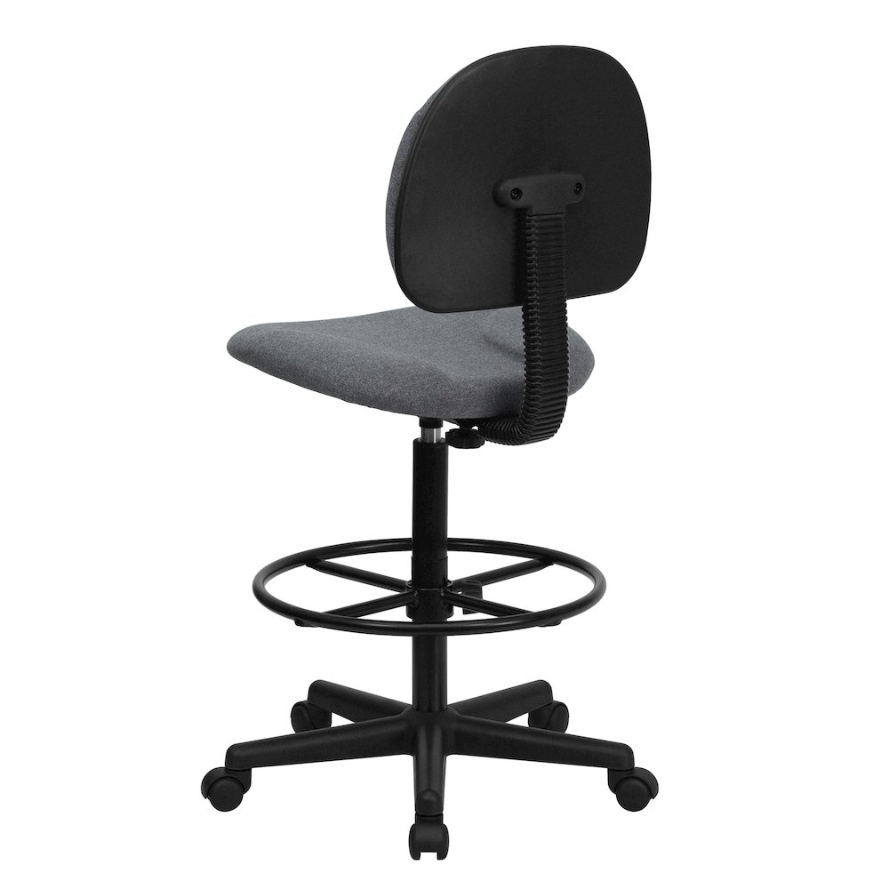 Gray Fabric Drafting Chair (Cylinders: 22.5''-27''H or 26''-30.5''H). Picture 7