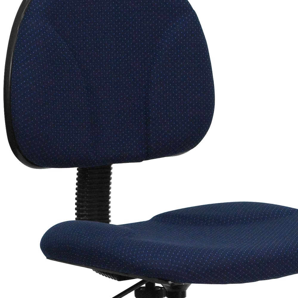 Navy Blue Fabric Drafting Chair (Cylinders: 22.5''-27''H or 26''-30.5''H). Picture 11
