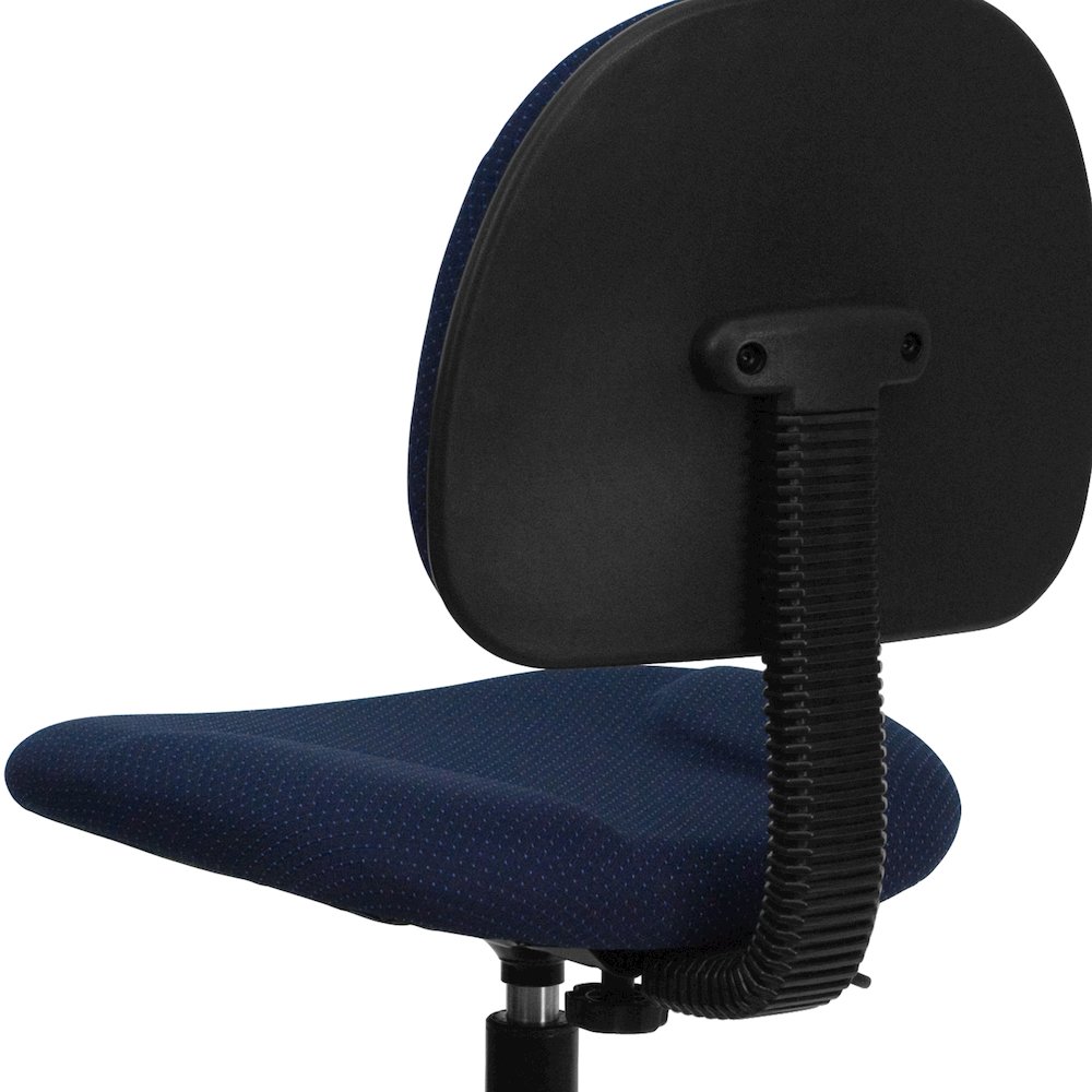 Navy Blue Fabric Drafting Chair (Cylinders: 22.5''-27''H or 26''-30.5''H). Picture 8