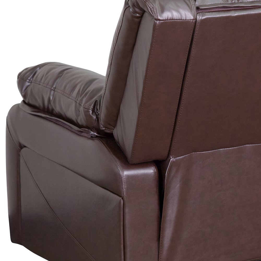 Brown LeatherSoft Recliner. Picture 12