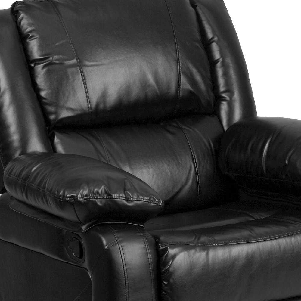 Black LeatherSoft Recliner. Picture 6