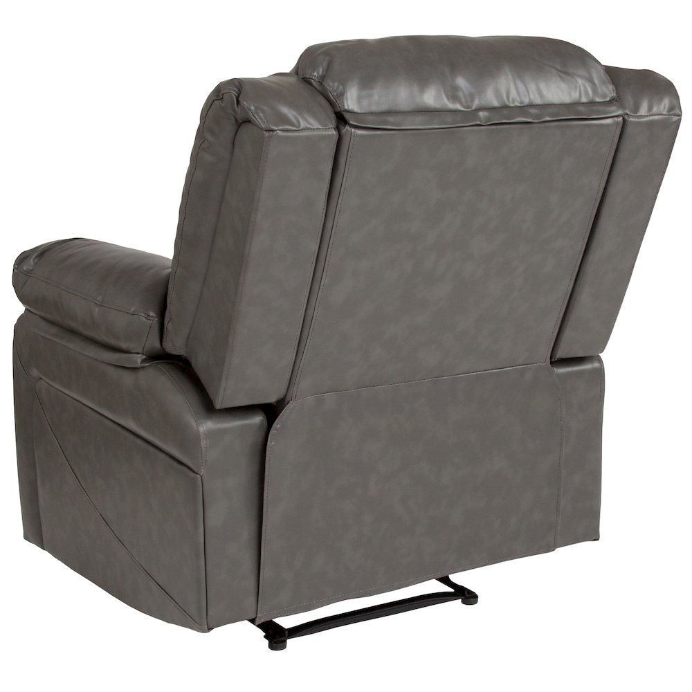 Gray LeatherSoft Recliner. Picture 6