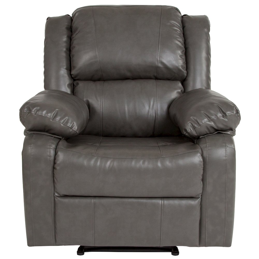 Gray LeatherSoft Recliner. Picture 9