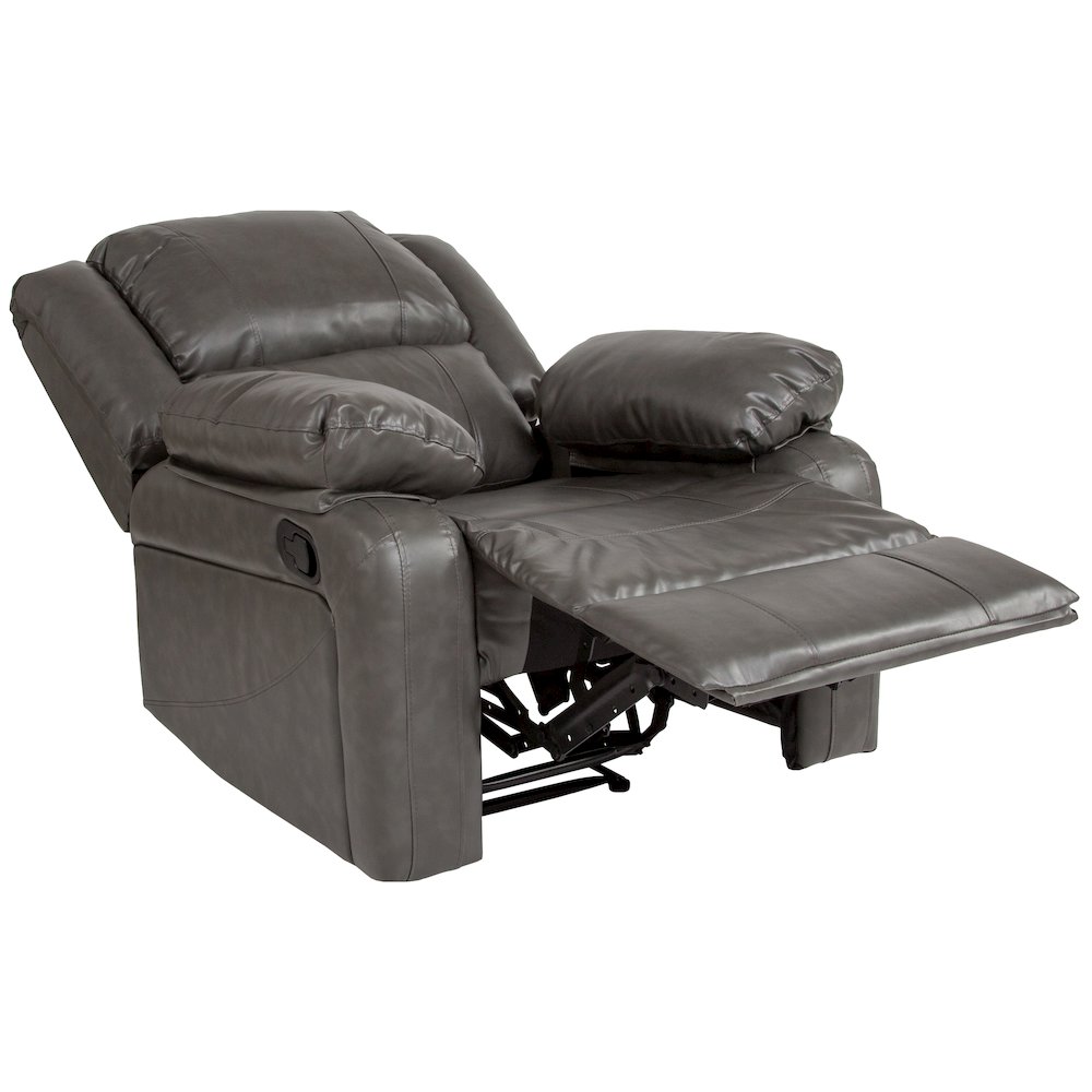 Gray LeatherSoft Recliner. Picture 11