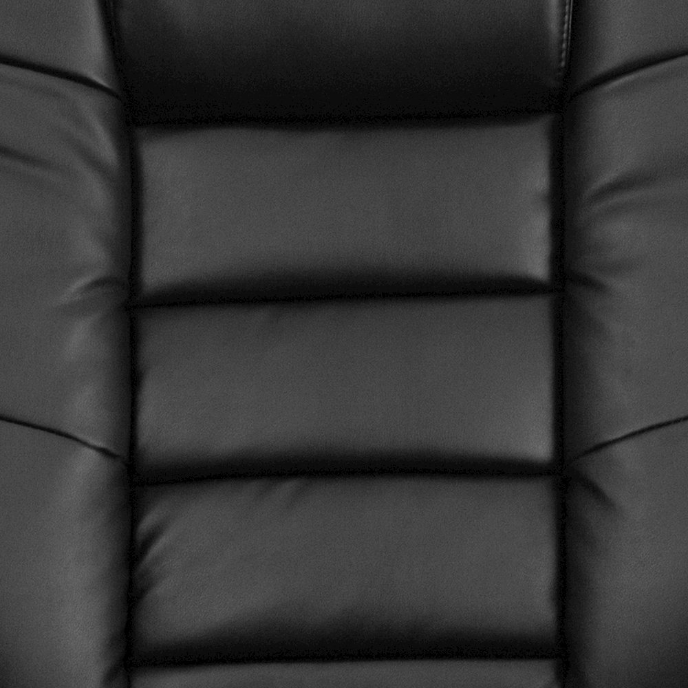 Recliner with Horizontal Stitching and Ottoman with Swivel Mahogany Wood Base. Picture 15