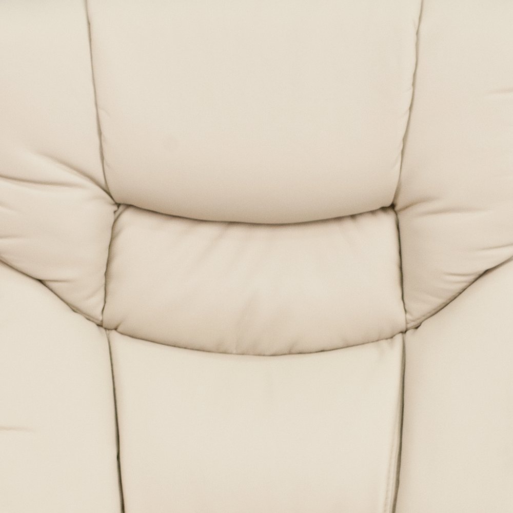 Recliner Chair with Ottoman | Beige Swivel Recliner Chair with Ottoman Footrest. Picture 12