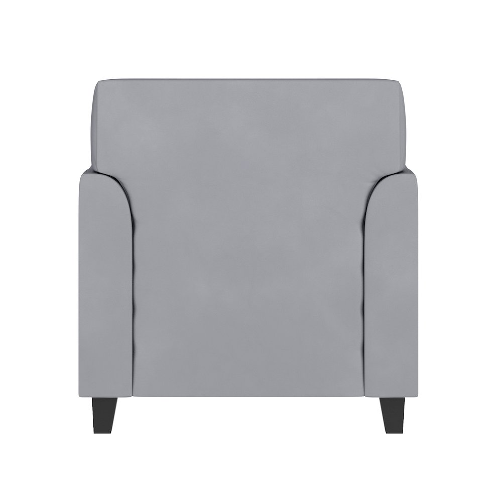 Diplomat Gray LeatherSoft Chair. Picture 6