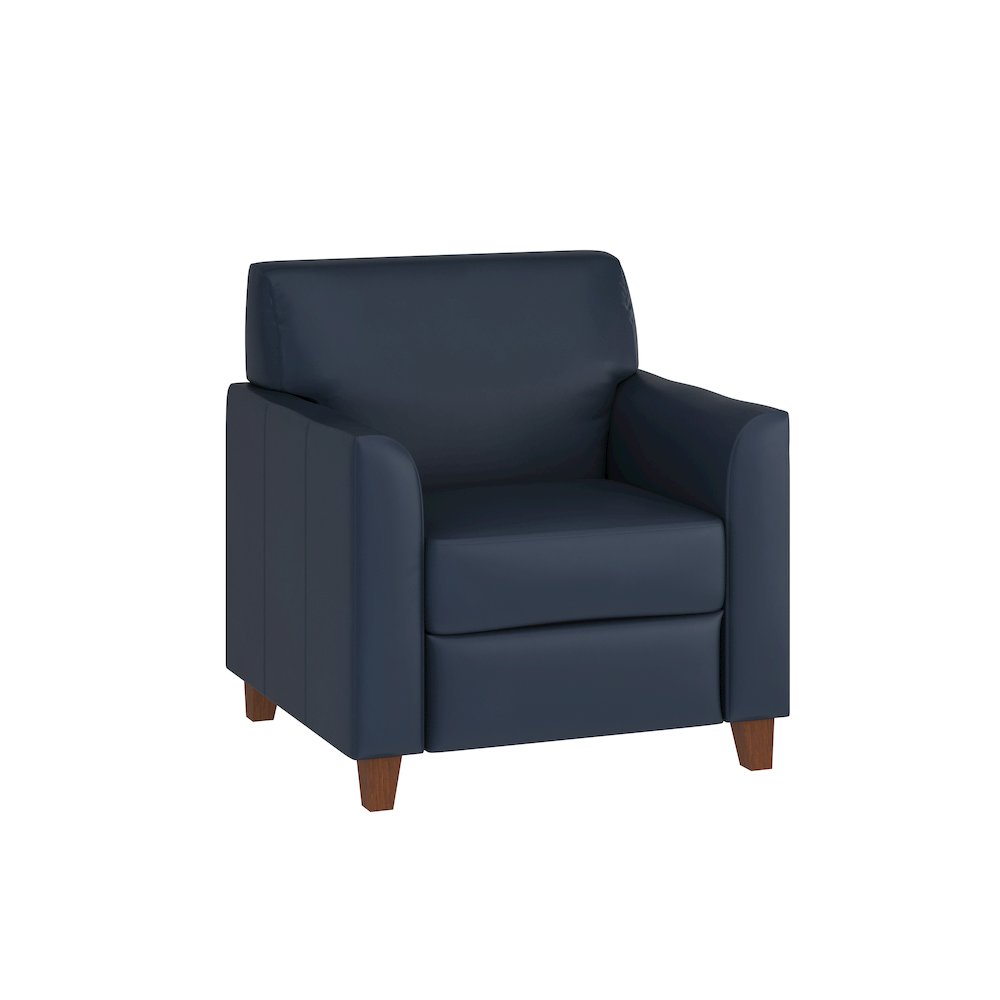 HERCULES Diplomat Series Navy LeatherSoft Chair. Picture 1
