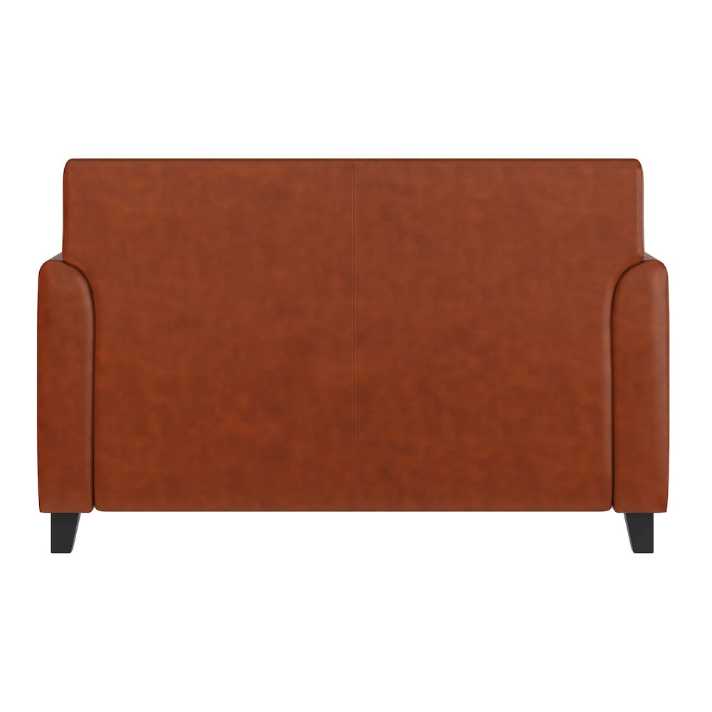 Diplomat Cognac LeatherSoft Loveseat. Picture 6