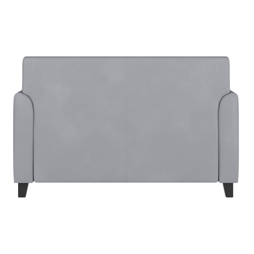 Diplomat Gray LeatherSoft Loveseat. Picture 6