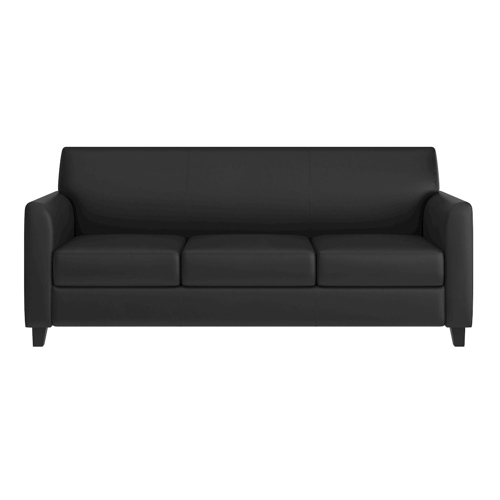 Diplomat Black LeatherSoft Sofa. Picture 9