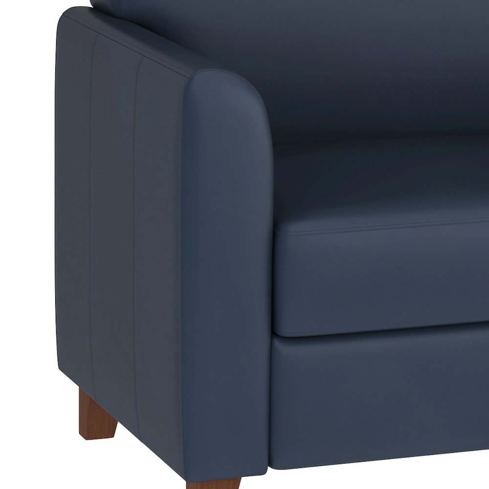 HERCULES Diplomat Series Navy LeatherSoft Sofa. Picture 7