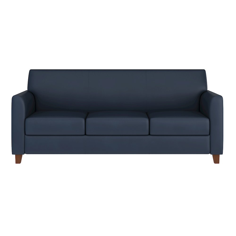 HERCULES Diplomat Series Navy LeatherSoft Sofa. Picture 9