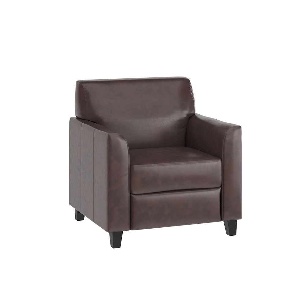 Diplomat Reception Set in Brown LeatherSoft. Picture 10