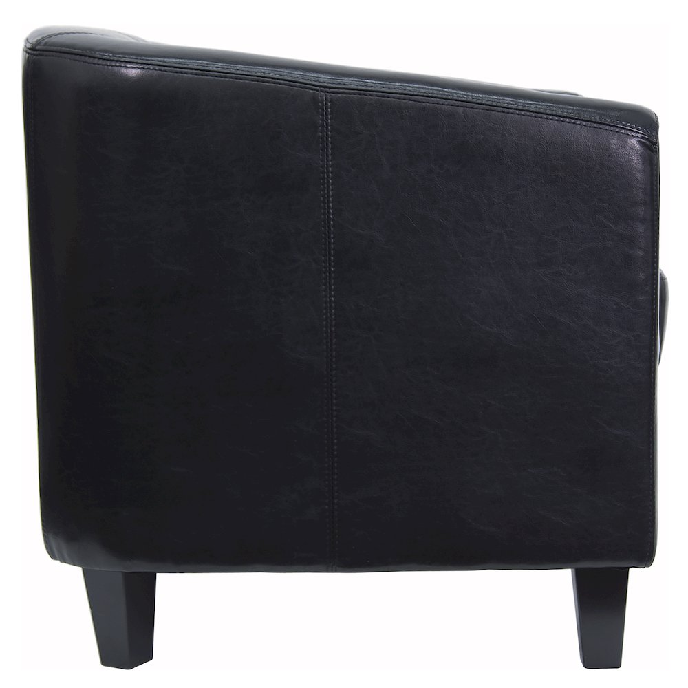 Black LeatherSoft Lounge Chair. Picture 9