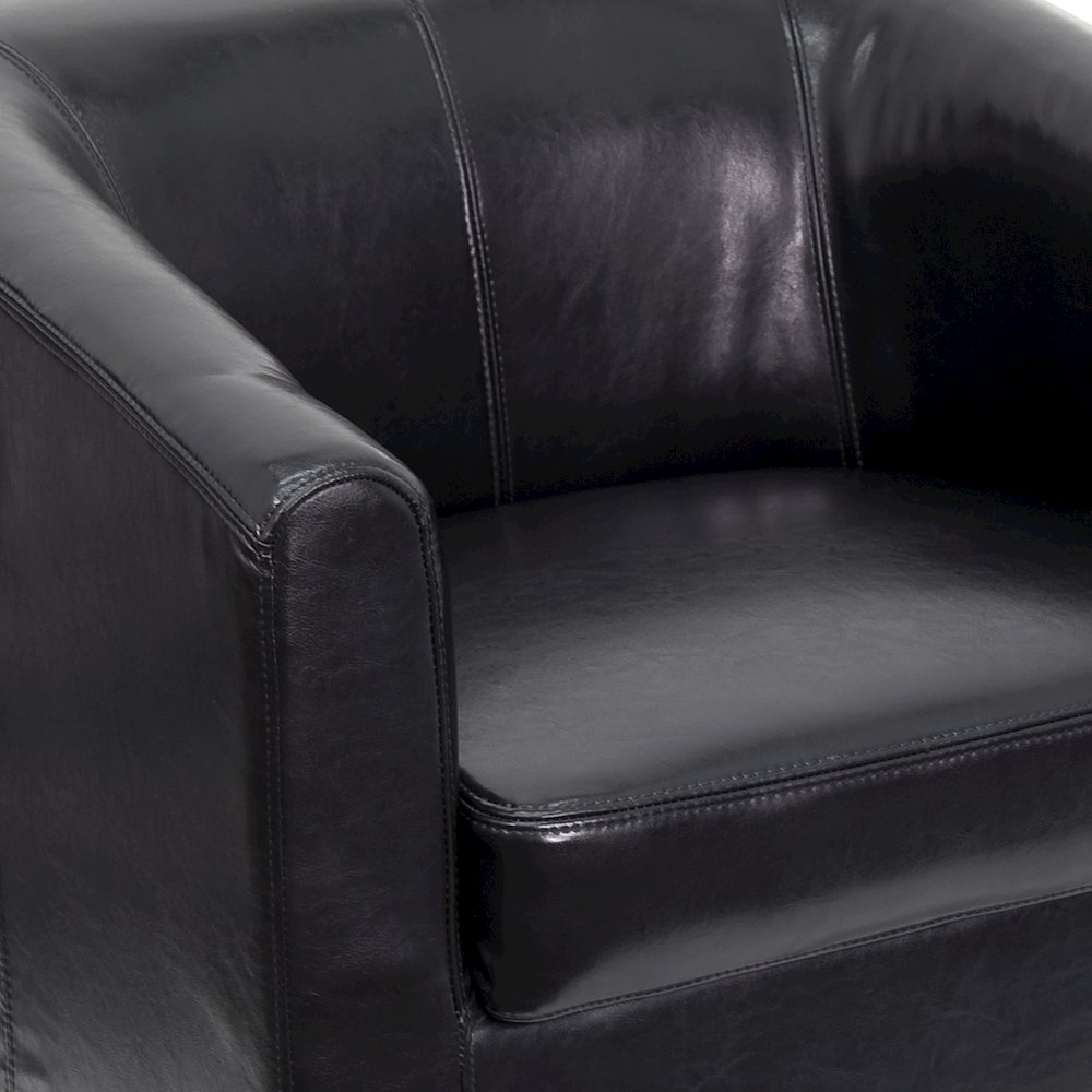 Black LeatherSoft Lounge Chair. Picture 11