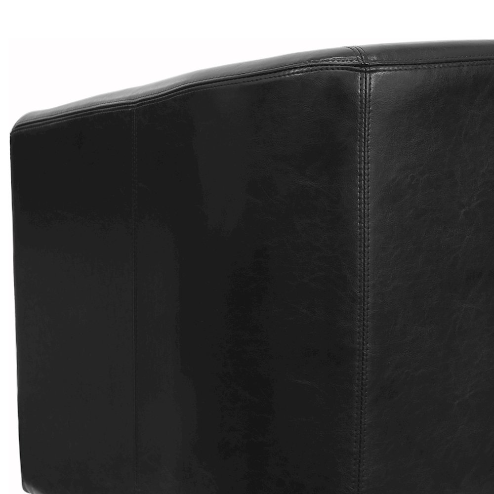 Black LeatherSoft Lounge Chair. Picture 8