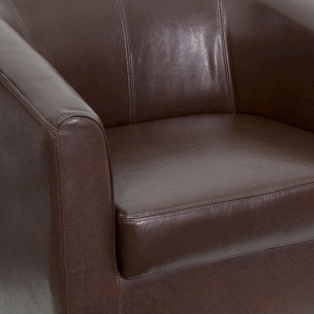 Brown LeatherSoft Lounge Chair. Picture 8