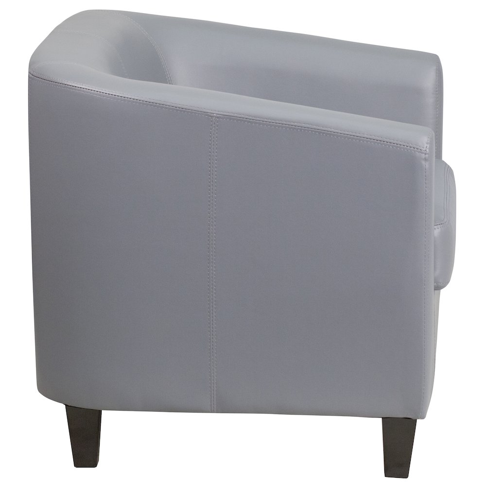 Gray LeatherSoft Lounge Chair. Picture 9