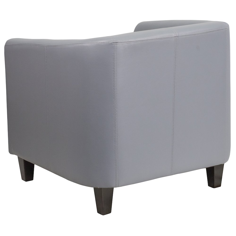 Gray LeatherSoft Lounge Chair. Picture 7