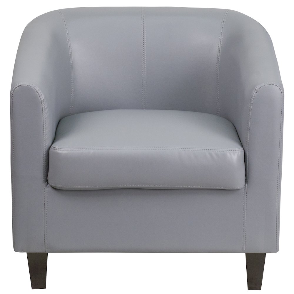 Gray LeatherSoft Lounge Chair. Picture 10