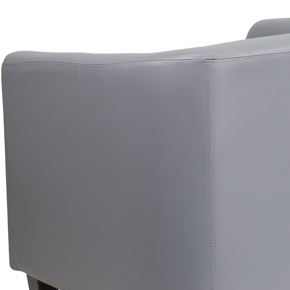 Gray LeatherSoft Lounge Chair. Picture 11