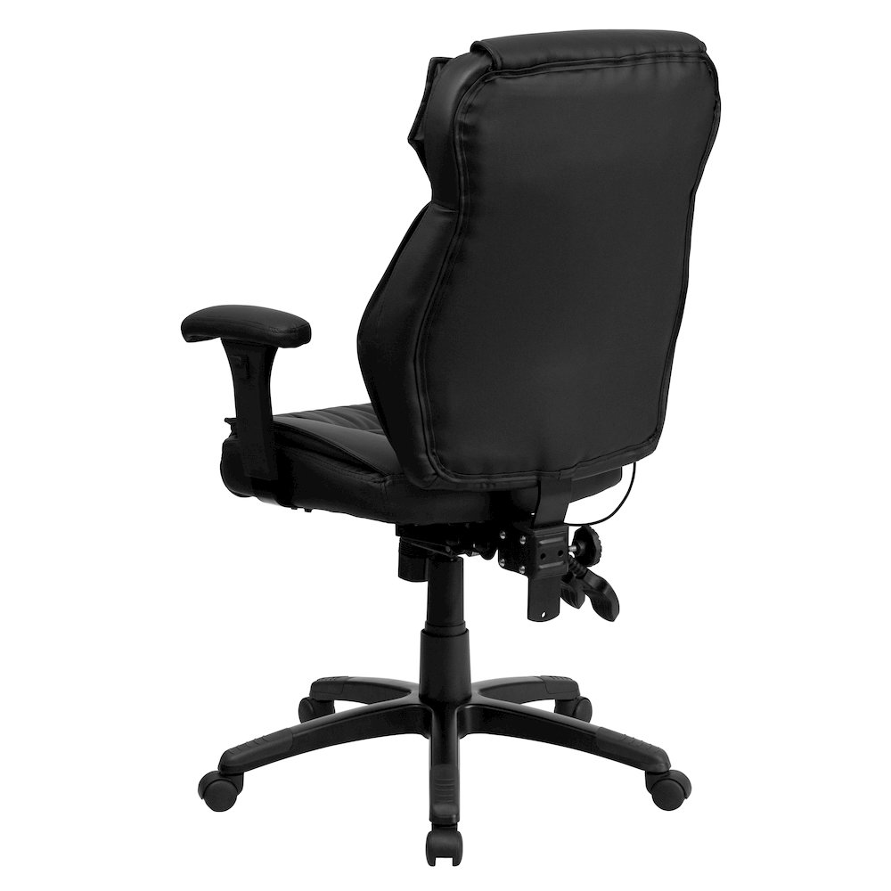 High Back Black Multifunction Executive Swivel Office Chair. Picture 8
