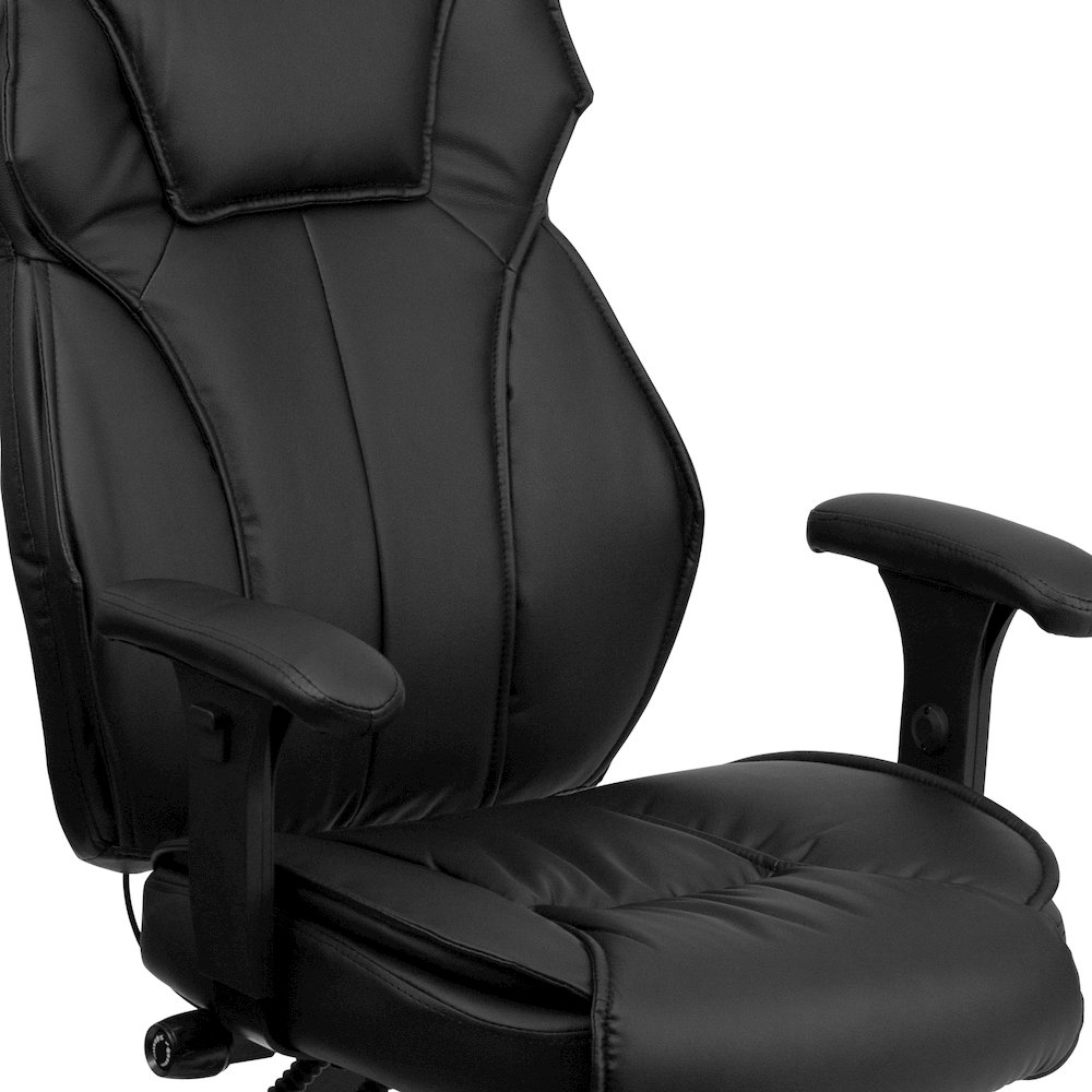 High Back Black Multifunction Executive Swivel Office Chair. Picture 9