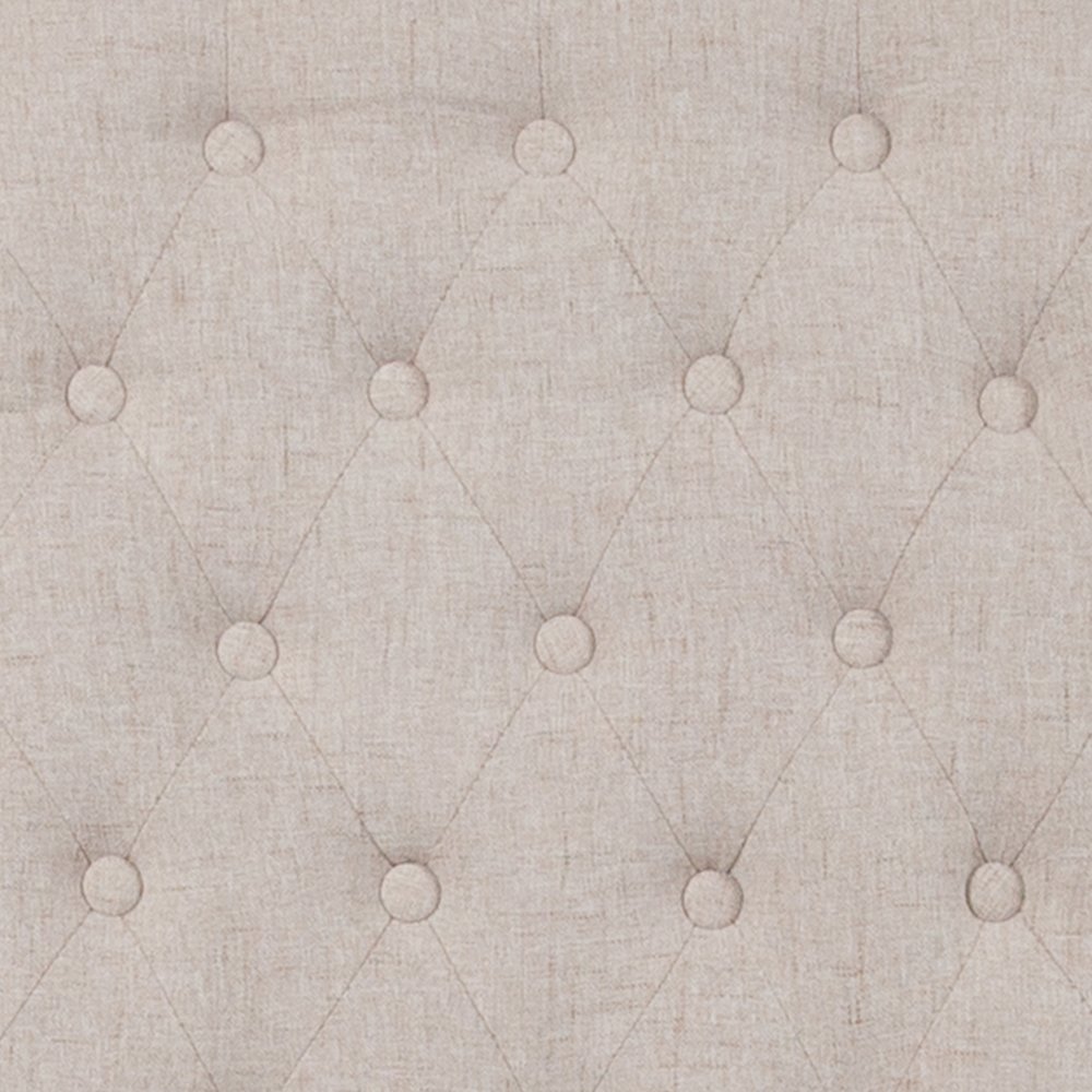 Beige Fabric Parsons Chair with Rolled Back, Accent Nail Trim and Walnut Finish. Picture 11