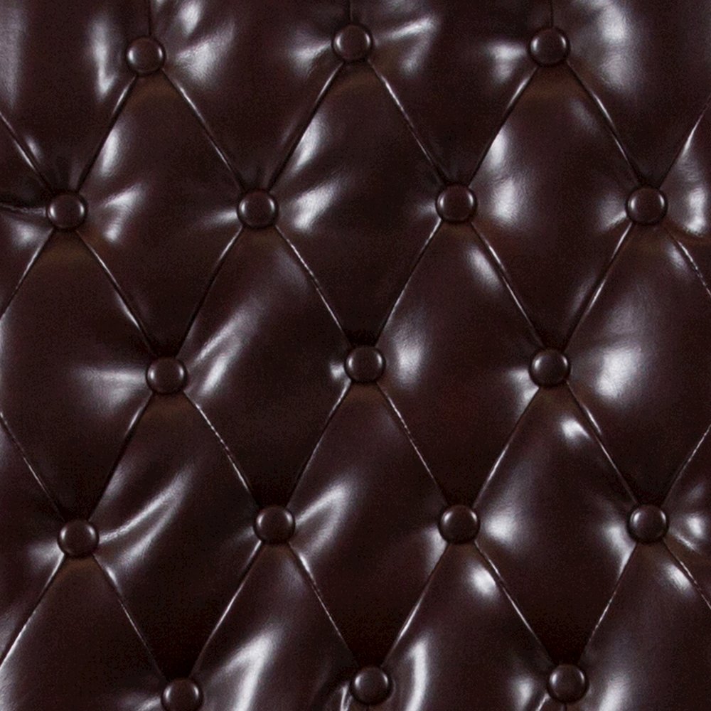 Brown Parsons Chair with Rolled Back, Accent Nail Trim and Walnut Finish. Picture 11