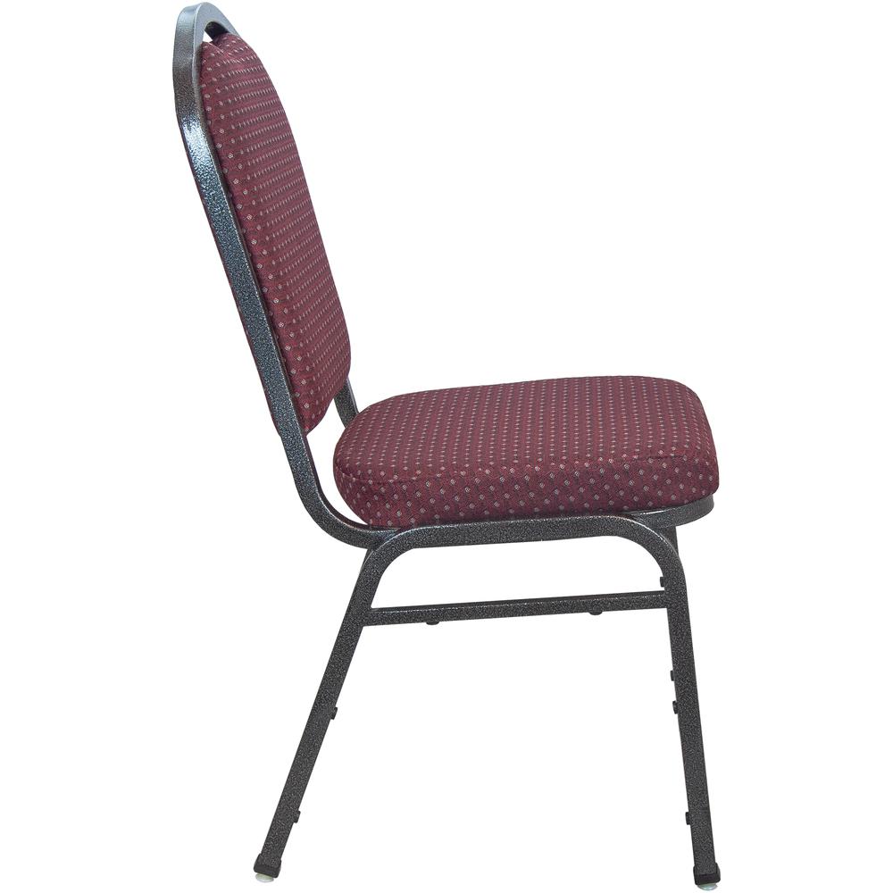 Premium Burgundy-patterned Crown Back Banquet Chair - Silver Vein. Picture 10