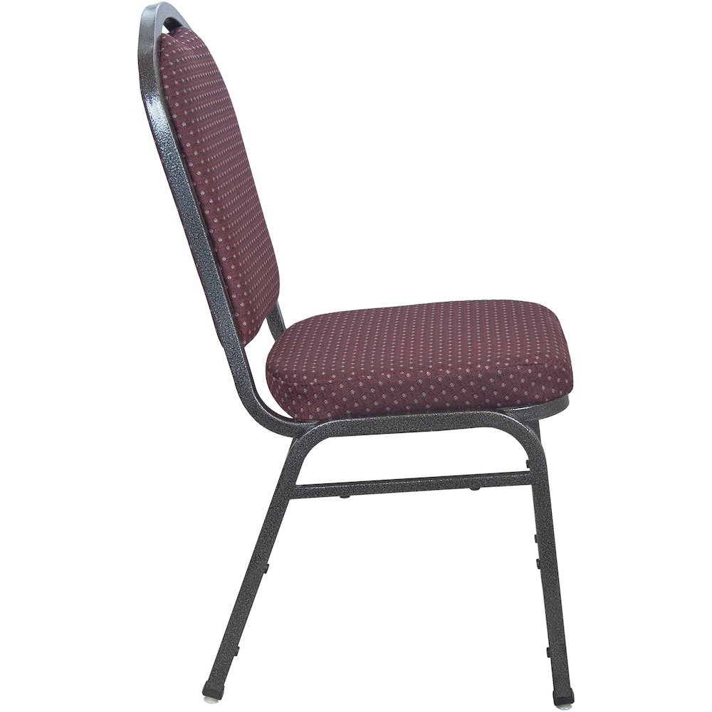 Advantage Premium Burgundy-patterned Crown Back Banquet Chair - Silver Vein. Picture 3