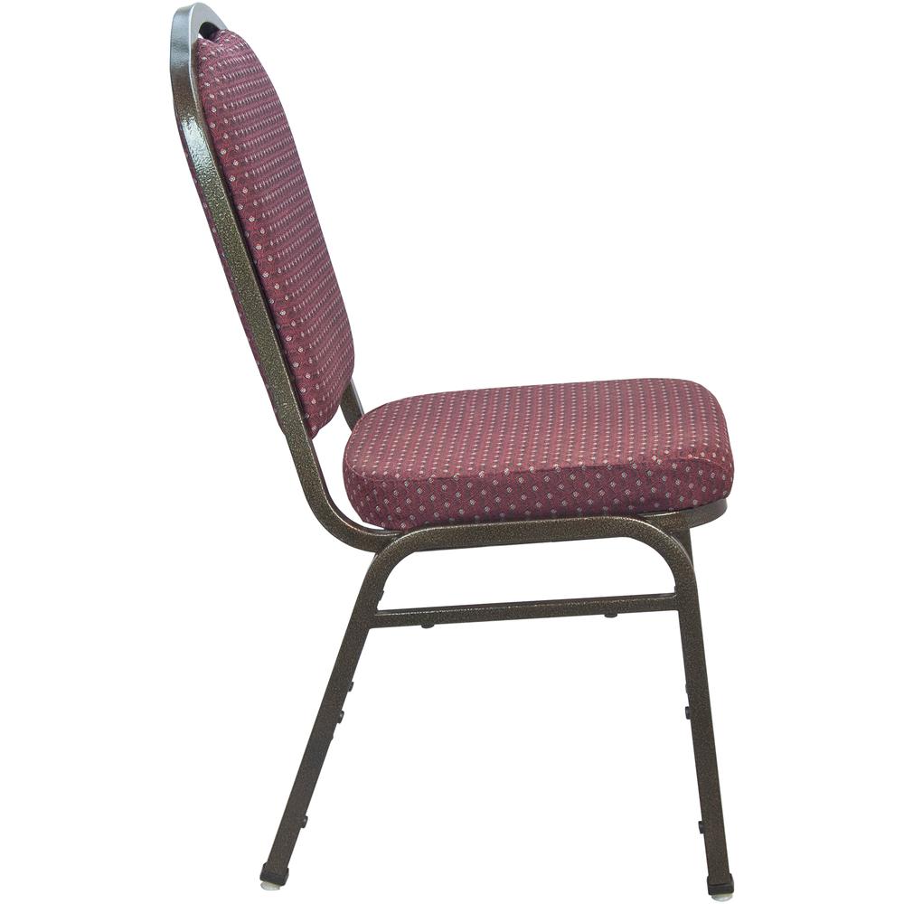 Premium Burgundy-patterned Crown Back Banquet Chair - Silver Vein. Picture 20