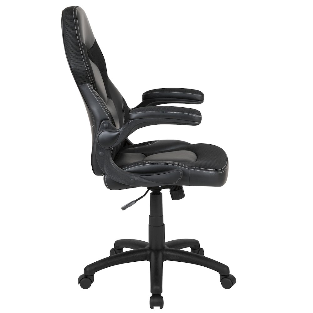 X10 Gaming Chair Racing Office Computer Swivel Chair, Black LeatherSoft. Picture 10