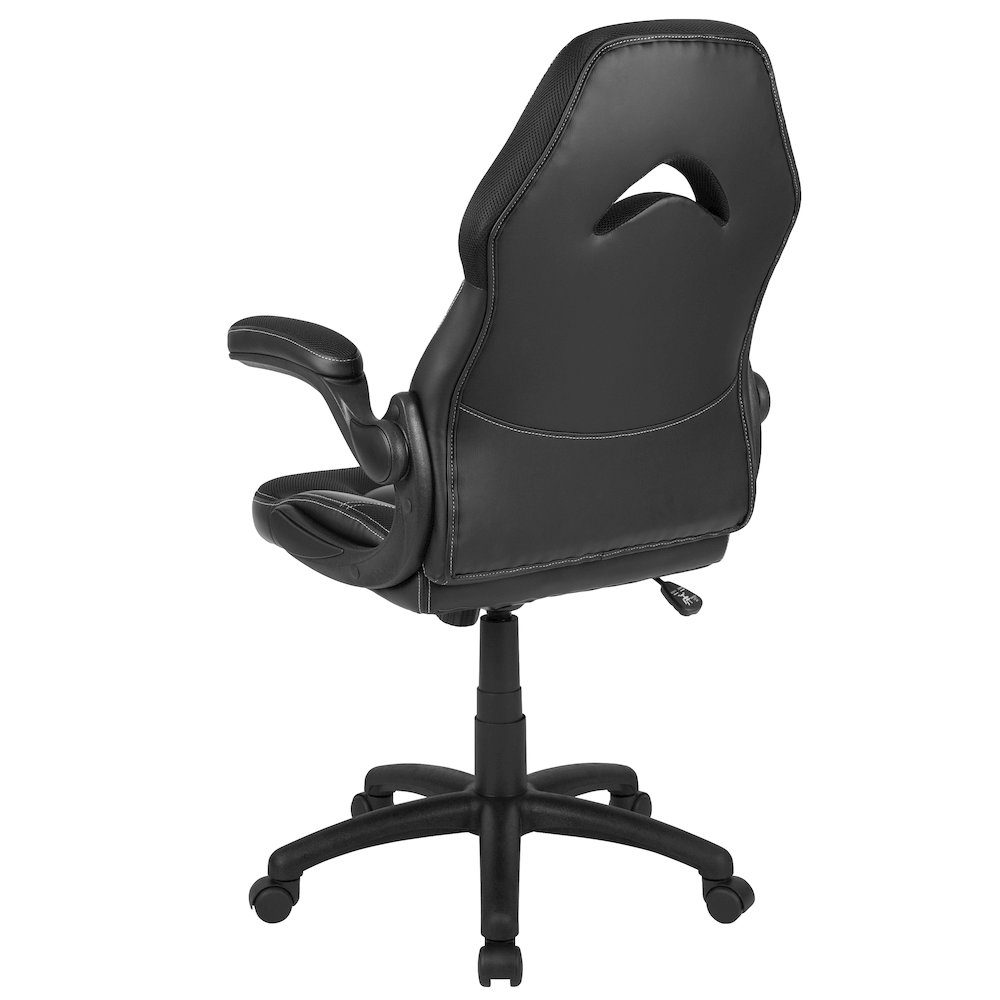 X10 Gaming Chair Racing Office Computer Swivel Chair, Black LeatherSoft. Picture 8