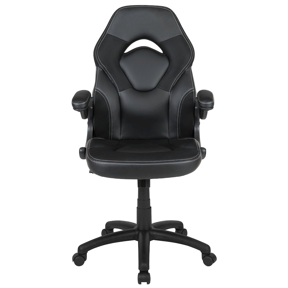 X10 Gaming Chair Racing Office Computer Swivel Chair, Black LeatherSoft. Picture 11