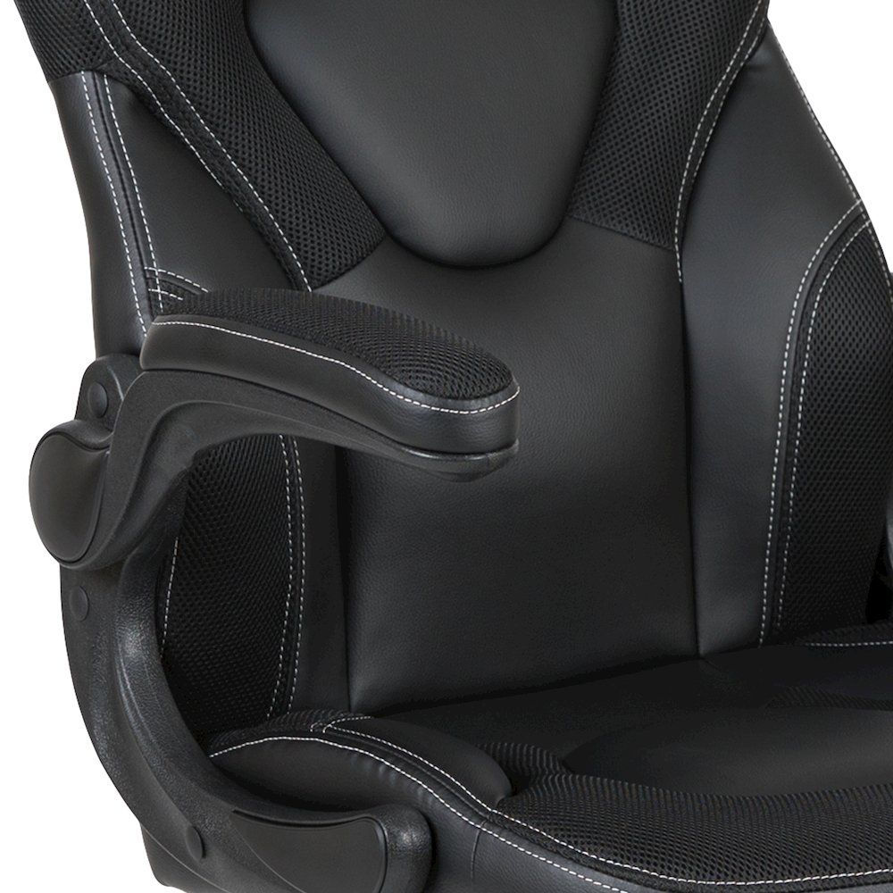 X10 Gaming Chair Racing Office Computer Swivel Chair, Black LeatherSoft. Picture 9