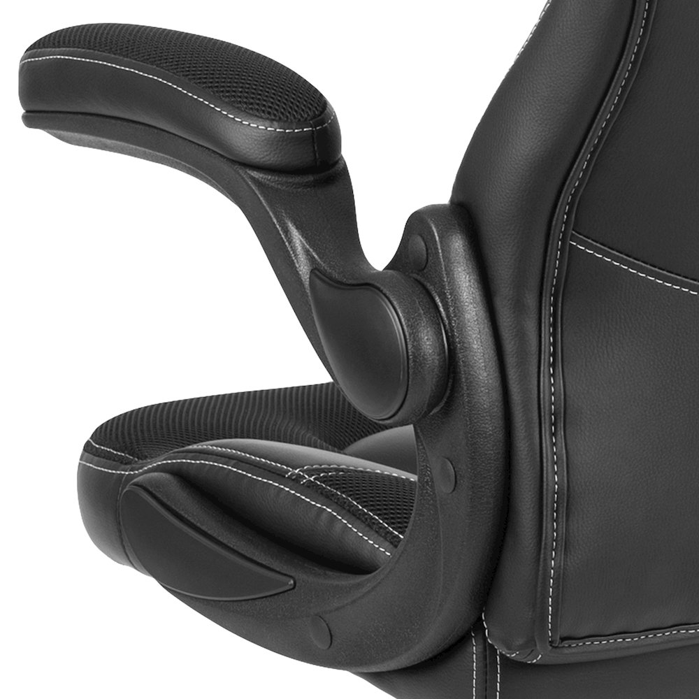 X10 Gaming Chair Racing Office Computer Swivel Chair, Black LeatherSoft. Picture 14