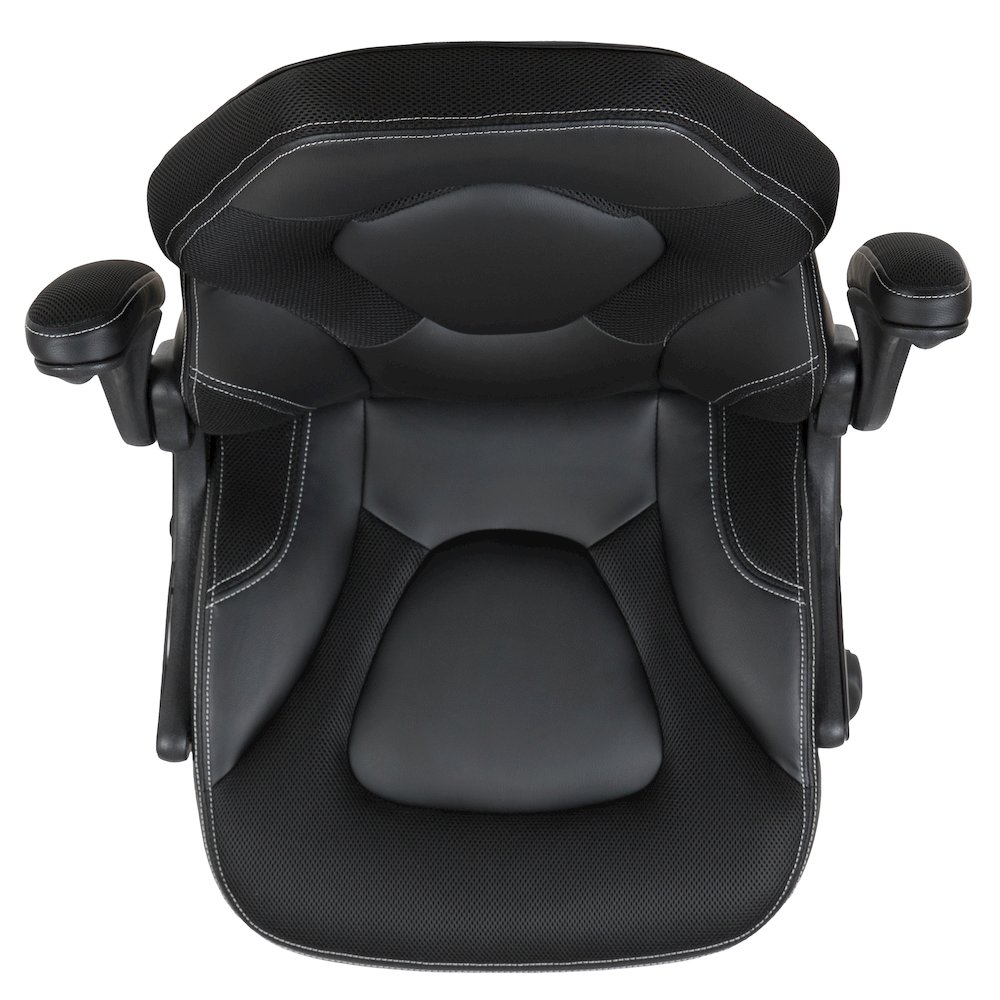 X10 Gaming Chair Racing Office Computer Swivel Chair, Black LeatherSoft. Picture 12