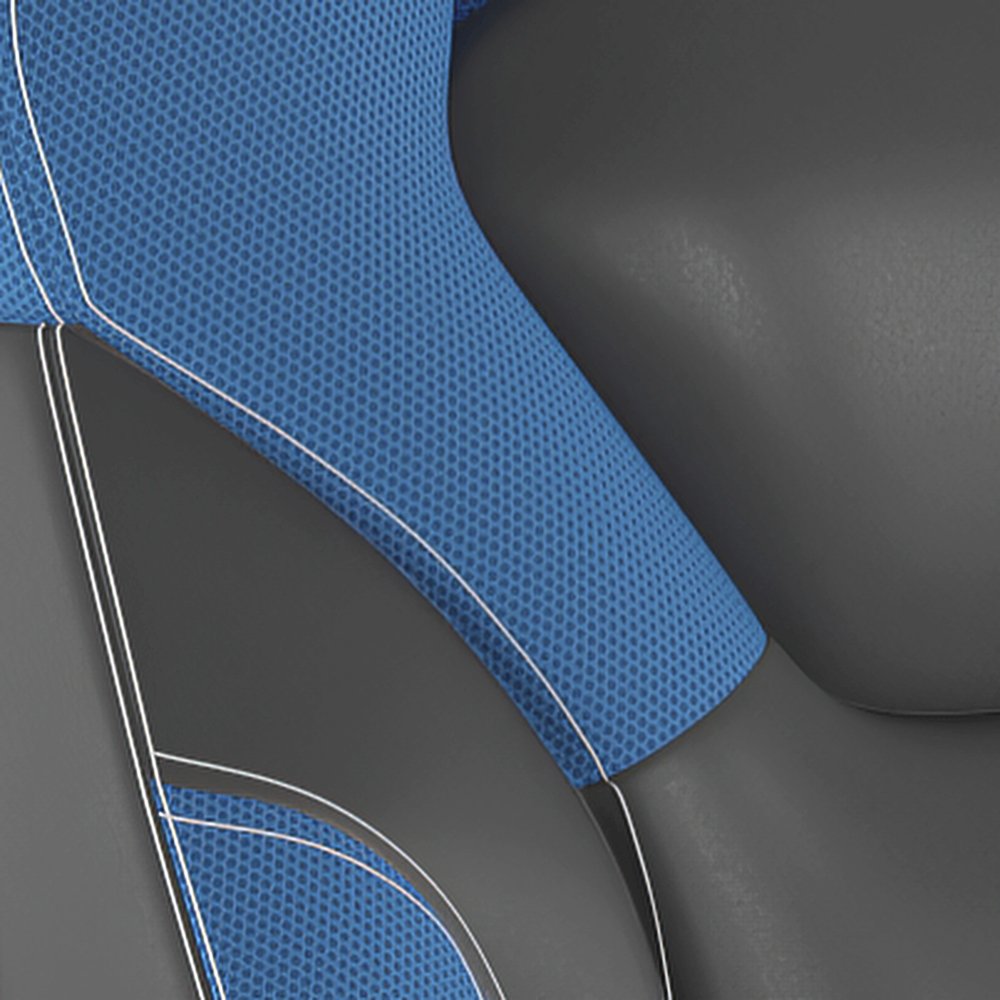 X10 Gaming Chair Racing Office Computer Chair, Blue/Black LeatherSoft. Picture 9