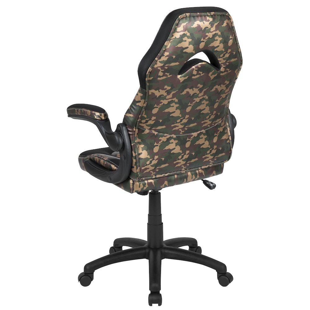 X10 Gaming Chair Racing Office Computer Swivel Chair, Camouflage/Black. Picture 8