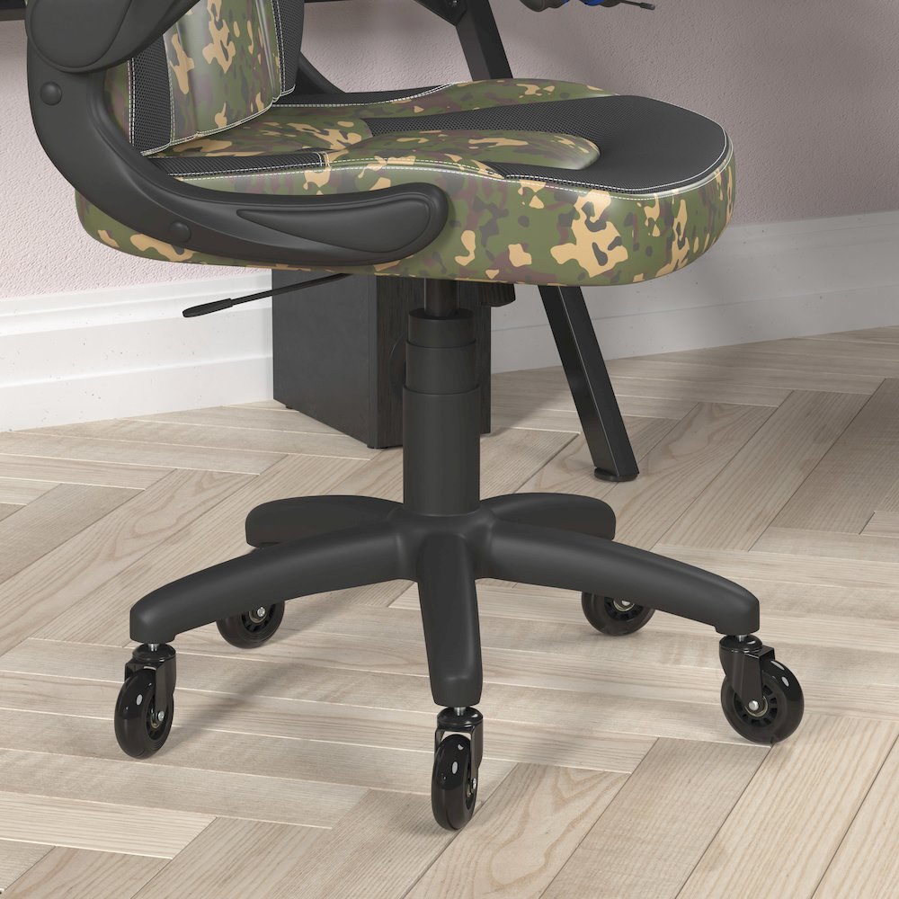X10 Gaming Chair Racing Computer Chair, Camouflage/Black LeatherSoft. Picture 7