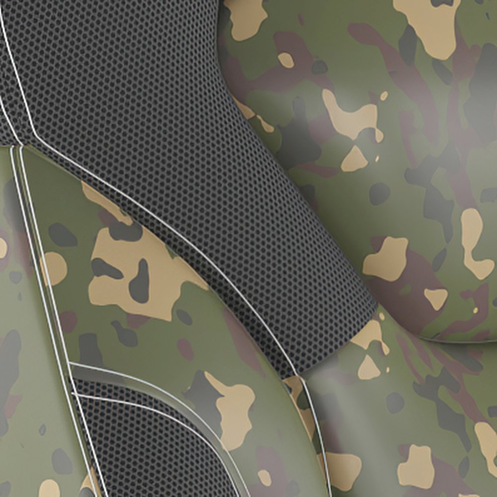 X10 Gaming Chair Racing Computer Chair, Camouflage/Black LeatherSoft. Picture 9