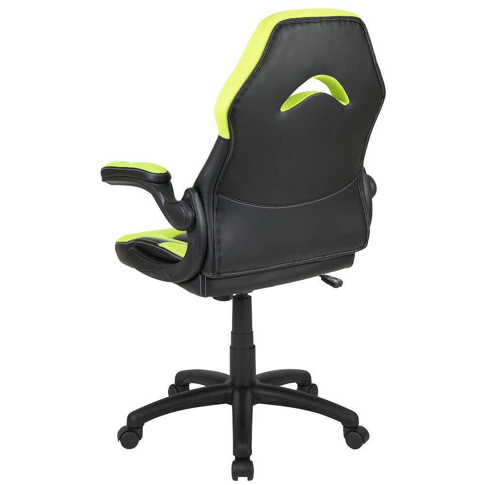 X10 Gaming Chair Racing Office Computer Swivel Chair, Neon Green/Black. Picture 8