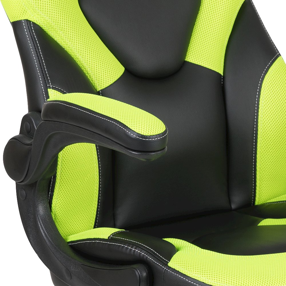 X10 Gaming Chair Racing Office Computer Swivel Chair, Neon Green/Black. Picture 9