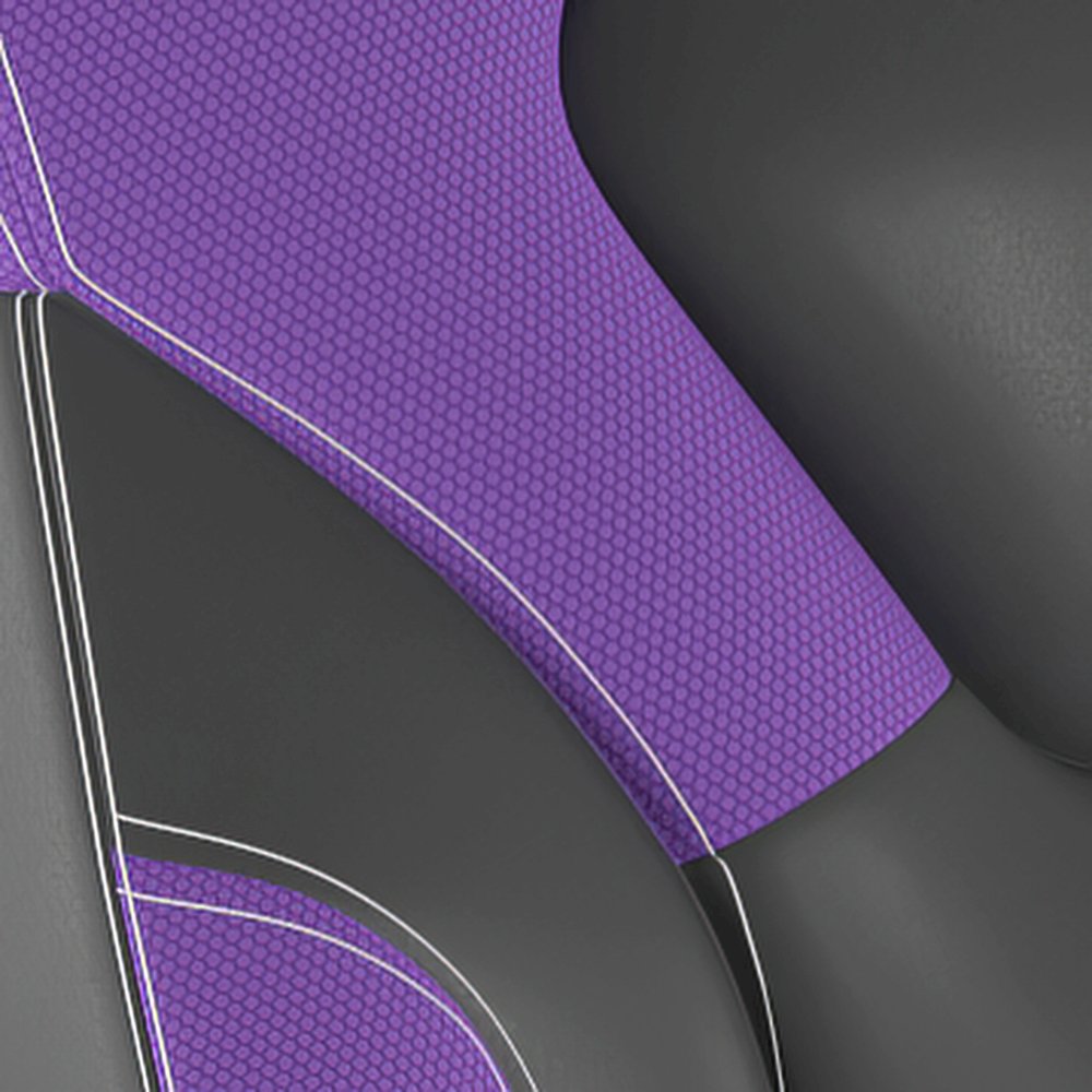 X10 Gaming Chair Racing Office Computer Chair, Purple/Black LeatherSoft. Picture 9